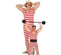 Fiestas Guirca Déguisement Baigneur 1900 Adulte Multicolore Taille L