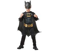 Rubie's Déguisement Batman 80 ans – Combinaison matelassée, cape détachable, masque – M 5-6 Noir