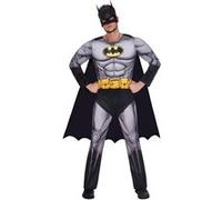 Amscan Déguisement Batman classique adulte – Cape amovible – Gris Taille L