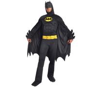 Ciao- Batman Dark Knight Costume déguisement Adult Original DC Comics (Taille L) avec Muscles rembourrés, Men, Uni, 11718.L, Black, Size L