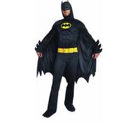 Ciao- Batman Dark Knight Costume déguisement Adult Original DC Comics avec Muscles rembourrés, Men, Uni, 11718, Black, Taille XL