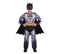 Déguisement Batman Gris Classique Enfant - Taille: 4 - 6 Ans (110 Cm) Argenté