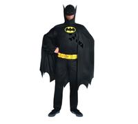 Déguisement Batman homme DC Comics en polyester noir/jaune - 3 pièces, taille L L