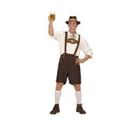 Widmann - Déguisement bavarois homme - incl. pantalon, chemise, chaussettes, chapeau - Taille XXXL
