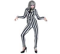Déguisement Beetlejuice Rayures Femme - WIDMANN - Halloween et Nuit des Morts Vivants S
