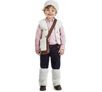 Déguisement - Berger pour garçon - Multicolore - 5 ans et plus - Chapeau, gilet, sacoche, jambières 10-12 ans