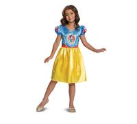 Déguisement Blanche Neige Basique Fille - Taille: 5 - 6 Ans (109 - 126 Cm)) Bleu
