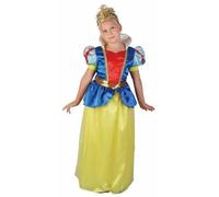 Déguisement Blanche Neige fille luxe - Disney - Taille S - Robe jaune et bleu - Couronne incluse
