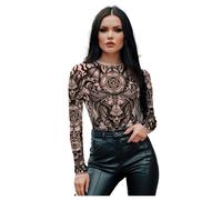 Déguisement Body Tatouages Sataniques Femme Noir