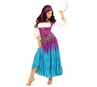Déguisement Bohémienne Femme Multicolore Xl Violet
