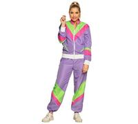 Boland - Costume pour Adulte Survêtement 80s avec Poches, Veste et Pantalon, Costume de Camping, Jogging, Costume d'assiduité, Style rétro, Costume de Groupe, fête à thème, Carnaval