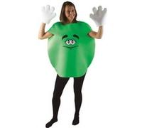 Deguisement Bonbon M&m's Rouge/jaune/vert/bleu - Vert G