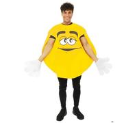 DÉGUISEMENT BONBON ROND JAUNE ADULTE TAILLE UNIQUE
