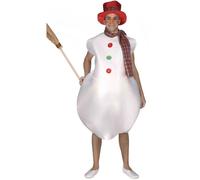 Déguisement Bonhomme de Neige Boule adulte - EL REY DEL CARNAVAL, SL - Mixte - Blanc - Pour Carnaval et Noël M