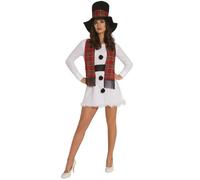 Déguisement Bonhomme de Neige Écharpe Femme - GUIRMA, S.A. - Blanc - Adulte M