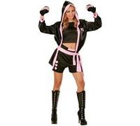 déguisement boxeuse femme - s - noir - 73961