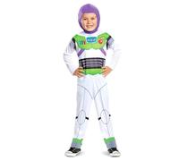 Disney Officiel Costume Buzz L'éclair Enfant, Déguisement Astronaute Toy Story Carnaval Halloween, 7-8 Ans