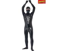 Smiffy's – Costume boiteux – combinaison avec sangles et pantalon en cotte de mailles – Noir – M