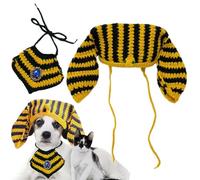 Déguisement canin - Chapeau de dieu égyptien, vêtements tricotés pour animaux de compagnie | Polyester Portable Réglable Tenue de fête drôle Hot Dog Costume de chat égyptien antique Accessoires