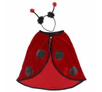 Déguisement cape de coccinelle avec serre-tête coccinelle, rouge 2/3A