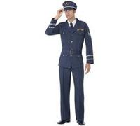 déguisement capitaine air force homme - m - bleu - smiffys 38830/m Bleu G