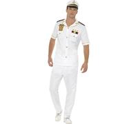 Déguisement Capitaine Blanc Homme Medium Blanc