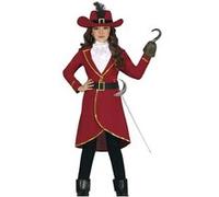déguisement capitaine corsaire enfant - 10/12 ans - rouge - générique 81128 Rouge G