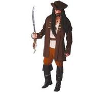 déguisement capitaine flibustier pirate homme - l - marron - générique 80512 Marron G