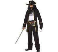 Déguisement capitaine pirate crochet Noir G