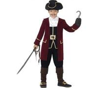 Déguisement Capitaine Pirate Garçon, Taille 10 À 12 Ans Noir