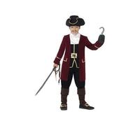 Déguisement Capitaine Pirate Garçon - Taille: 7-9 Ans (130/143 Cm) Noir