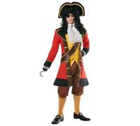 Déguisement Capitaine Pirate Lakehoff Homme Rouge