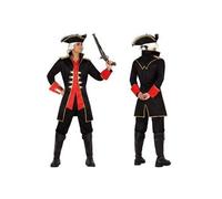 Déguisement Capitaine Pirate Pour Homme Plusieurs Tailles (Taille M-L) Multicolore
