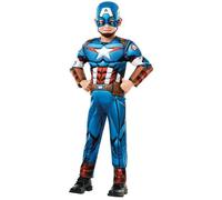 Rubies Costume Co, Inc. Déguisement Luxe Captain America 5-6 ans