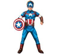 Déguisement Captain America Muscle de luxe pour enfant 3-4 ans