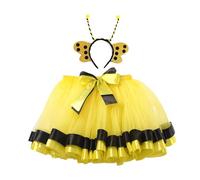 Deguisement Carnaval Enfant Jupe Nouvelle Collection, Tutu Design Moderne Fête, Costume Spectacle Fille Tendance, Bas de Danse Original(Yellow, 5-8 Years)