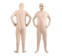 Déguisement carnaval homme combinaison couleur unie pour adultes enfants tenue peau pour costumes et arts du spectacle unisexe ajusté rôle jeu vêtement carnavalesque fête costumée et événement festif