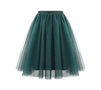 Deguisement Carnaval-Jupe en Tulle pour Femme Jupe Tutu Rétro Jupe Tutu en Tulle à Trois Couches pour Adultes avec Doublure Jupe en Tulle des Années 80 pour Halloween Rock Party Festival