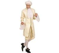 Widmann – Déguisement Casanova – Veste, Pantalon, Jabot, Boucles de chaussures – Taille L Beige