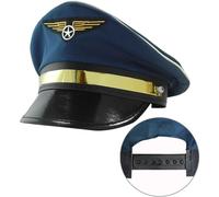 Déguisement - Casquette de pilote d'avion - Réglable - Adulte - Carnaval - Fête