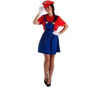 Déguisement casquette Super Mario femme - EL REY DEL CARNAVAL - Noir - Adulte M