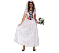 Déguisement Catrina Mariée Jour Des Morts Femme Blanc