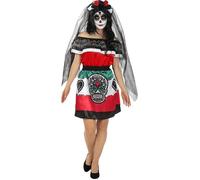 Déguisement Catrina Mexicaine femme- Funidelia- 119603- Déguisement femme et accessoires Halloween, carnaval Noel M