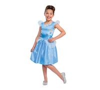 Déguisement Cendrillon Basique Enfant - Taille: 5 - 6 Ans (109 - 126 Cm)) Bleu