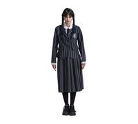 Chaks – Déguisement Mercredi Addams femme – Uniforme Nevermore officiel (veste, chemisier, jupe) M