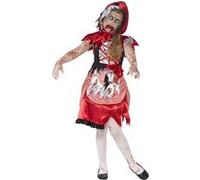 déguisement chaperon rouge zombie fille - 4/6 ans - rouge - générique sm44285/s Rouge G