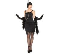 Déguisement charleston noir années 20 femme XS