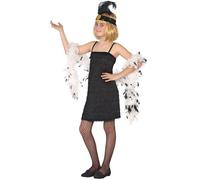 Déguisement Charleston Swing Noir fille 7-9 ans