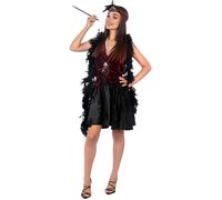 Déguisement charleston velours femme -123784- FUNIDELIA- Déguisement Adulte Femme années 20- Accessoires Halloween, carnaval et XL