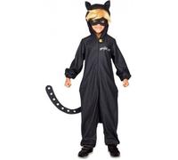 Déguisement Chat Noir Miraculous enfant - Combinaison à capuche et masque inclus 10-12 ans
